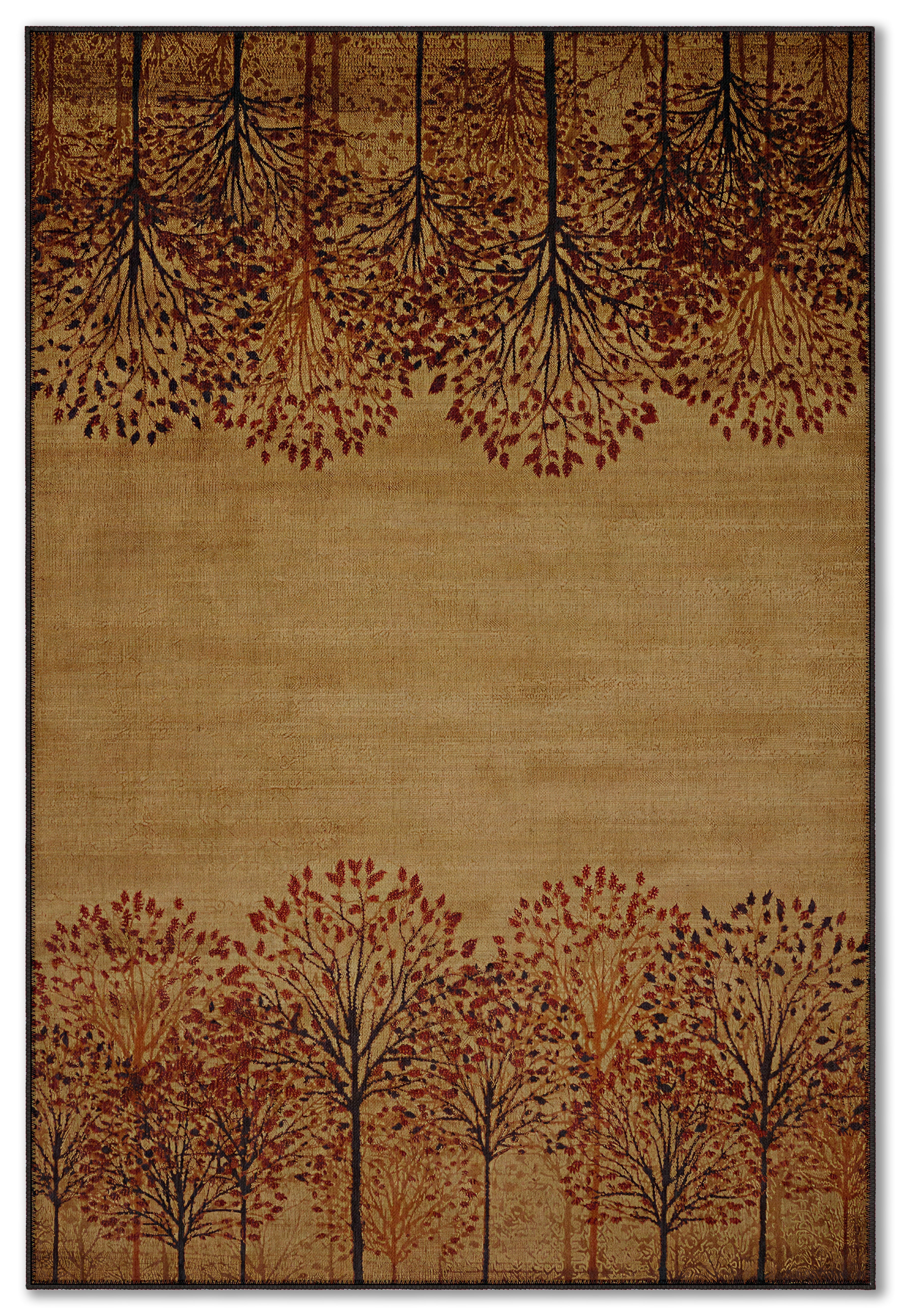Arte HD024 Ağaç Desenli Modern Dekoratif Dokuma Halı