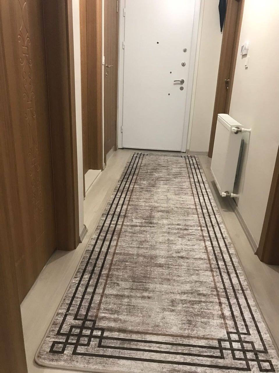 BELEN VİZON - Kaymaz Deri Taban Makinede Yıkanabilir Salon Oturma Odası Mutfak Halısı