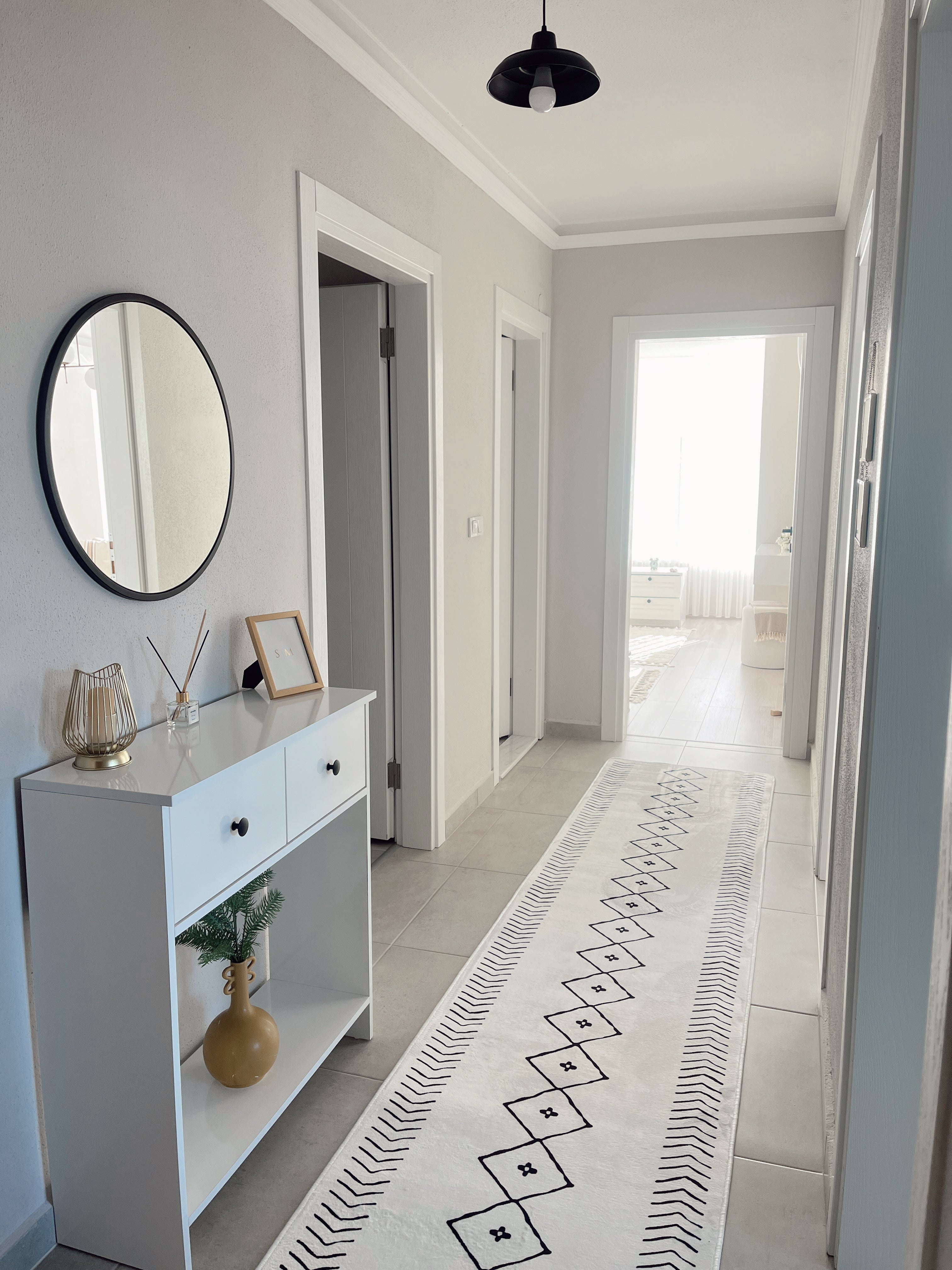 İSKANDİNAV - Kaymaz Deri Taban Makinede Yıkanabilir Salon Oturma Odası Mutfak Halısı