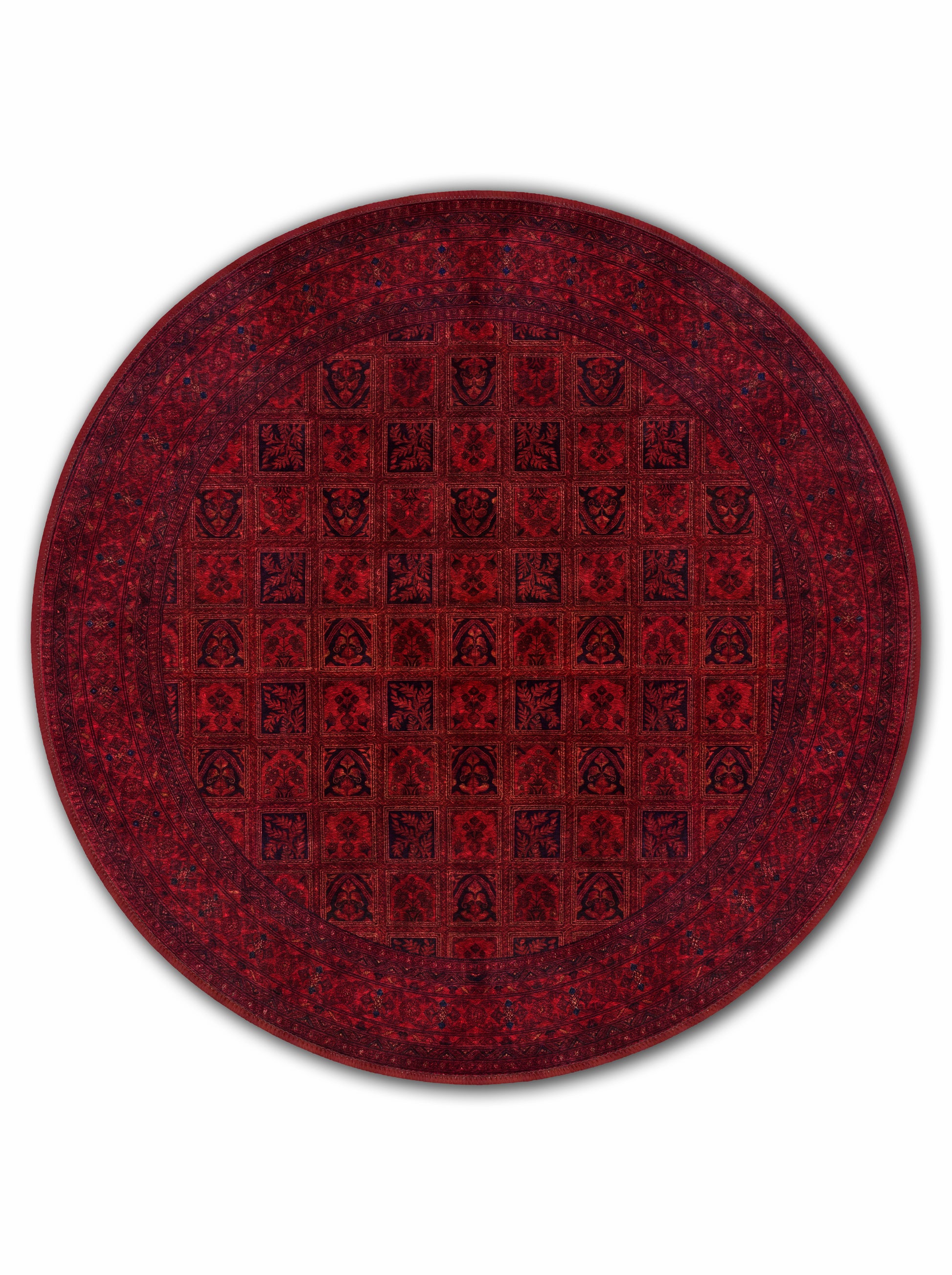 yıkanabilir kaymaz taban şönil dokuma halı 140x200 kirmizi; siyah