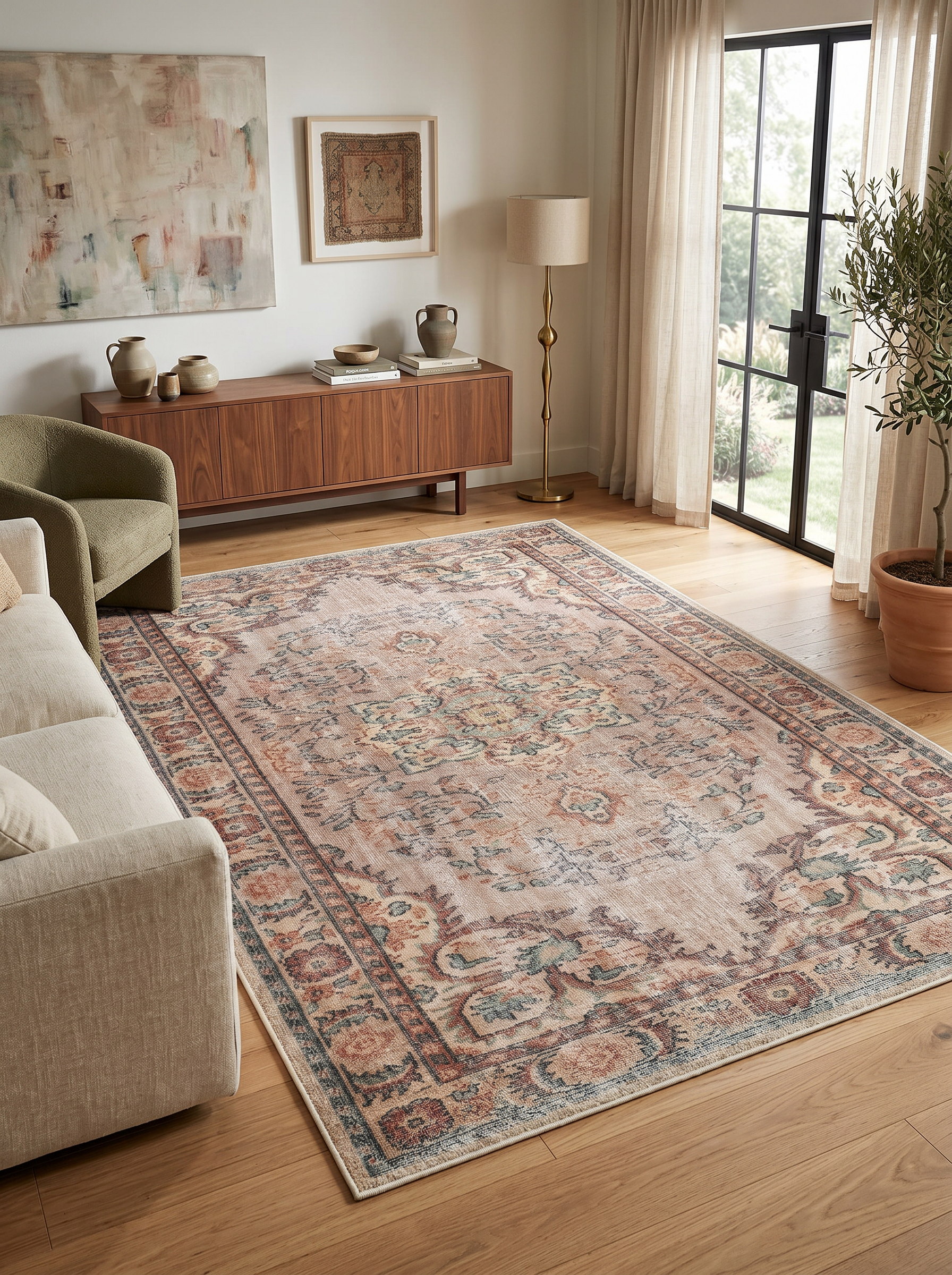 yıkanabilir kaymaz taban şönil dokuma halı 80x100 renkli