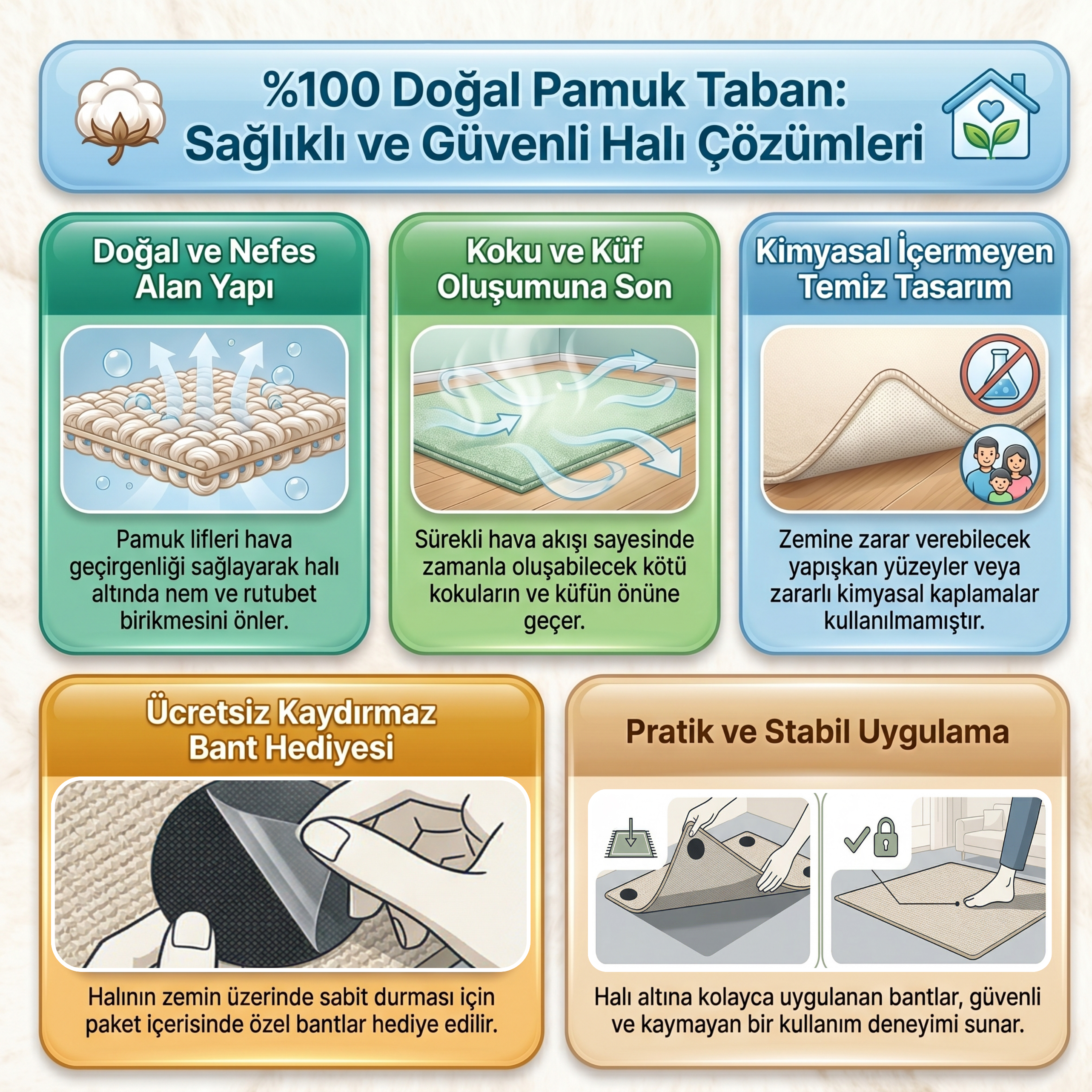 Arte HD010 Geometrik Desenli Renkli Dekoratif Dokuma Halı