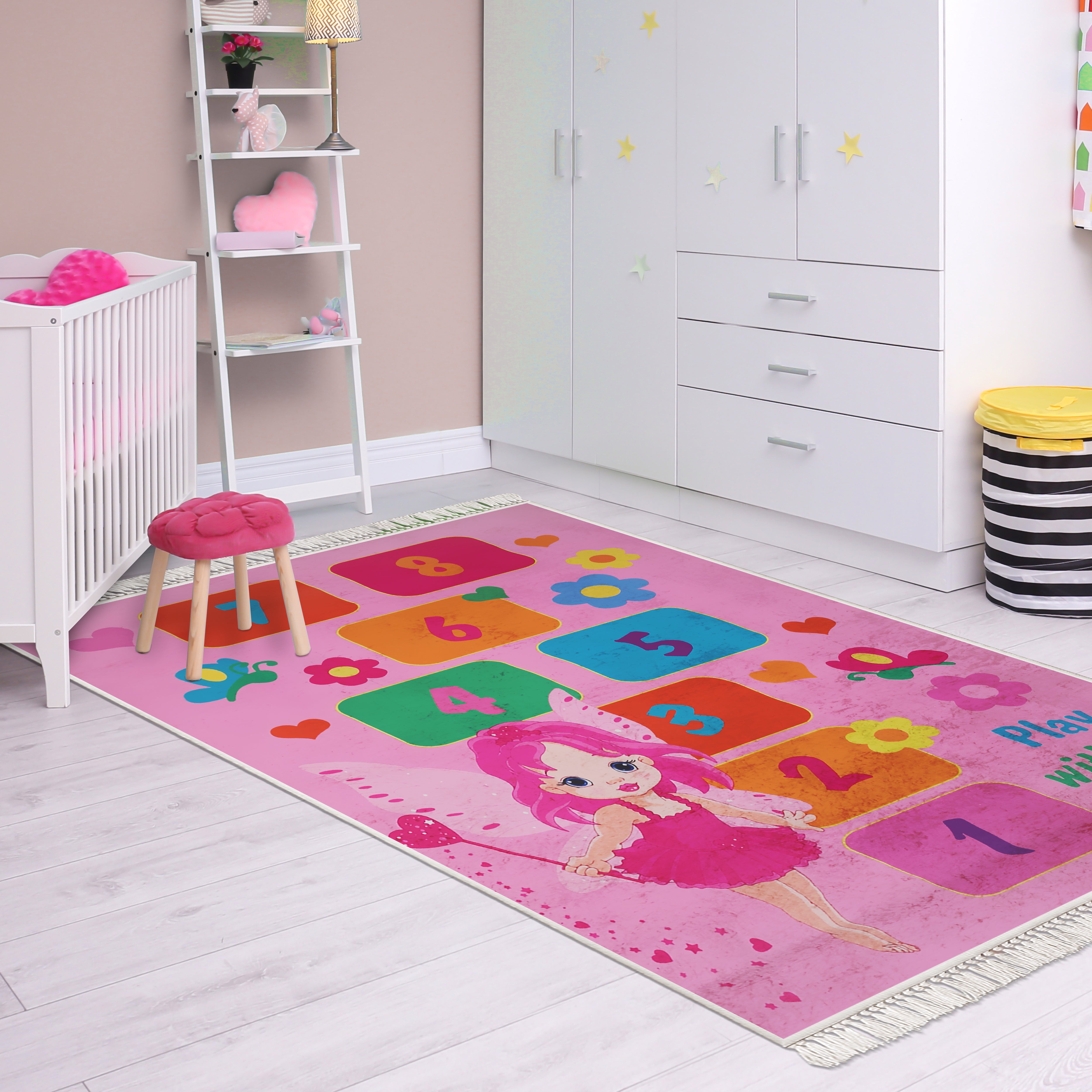 SEKSEK - Kaymaz Deri Taban Makinede Yıkanabilir Salon Oturma Odası Mutfak Halısı